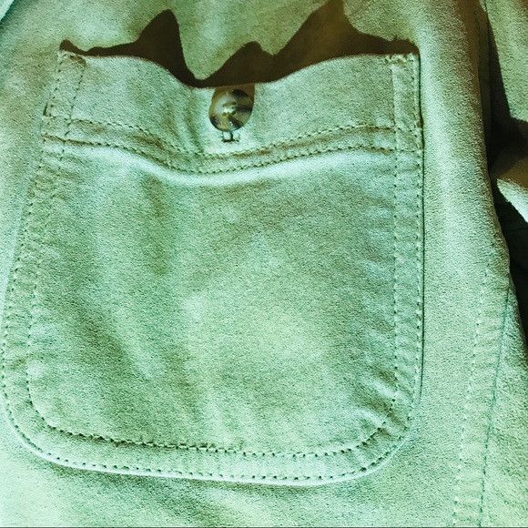 Liz Claiborne Suede Shirt - Picture 2 of 6